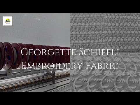 Georgette Schiffli Embroidery Fabric