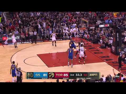 NBA, playoff 2019, Raptors vs. Warriors, Round 4, Game 1, Move 43, Patrick McCaw, 3 pointer