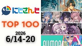 【2026/6/14-20】にじさんじ 歌ってみた&オリジナルソング 週間再生数ランキング TOP 100 + 新曲