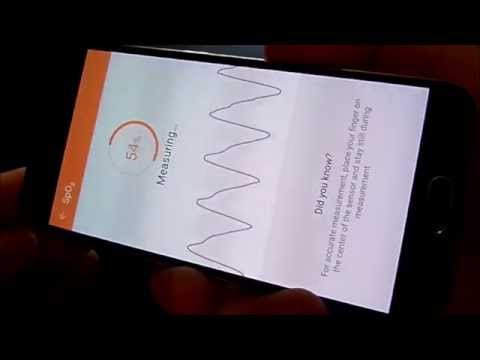 Samsung Galaxy S6 Oxygen Saturation Sensor