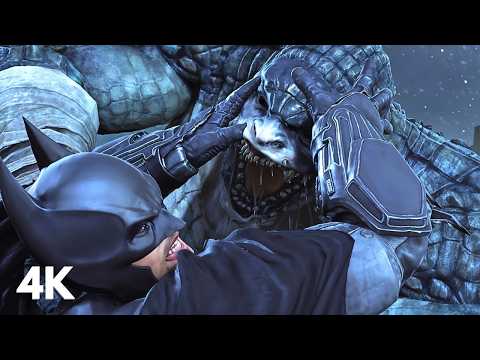 Batman Vs. Killer Croc Full Boss Fight (4K 60FPS) Batman Arkham Origins