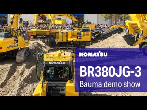 BR380JG-3 Mobile Crusher - Komatsu demo show at bauma 2022
