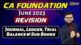 Journal, Ledger, Subsidiary Books & Trial balance | CA Foundation Accounts | CA Hardik Manchanda