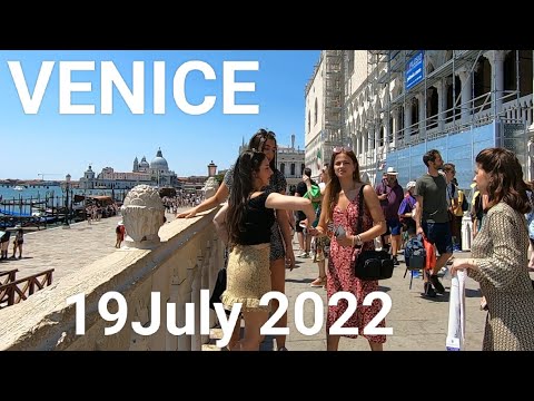 Venice Italy walking tour 19 July 2022. From Fondamenta Nove to Pizza San Marco