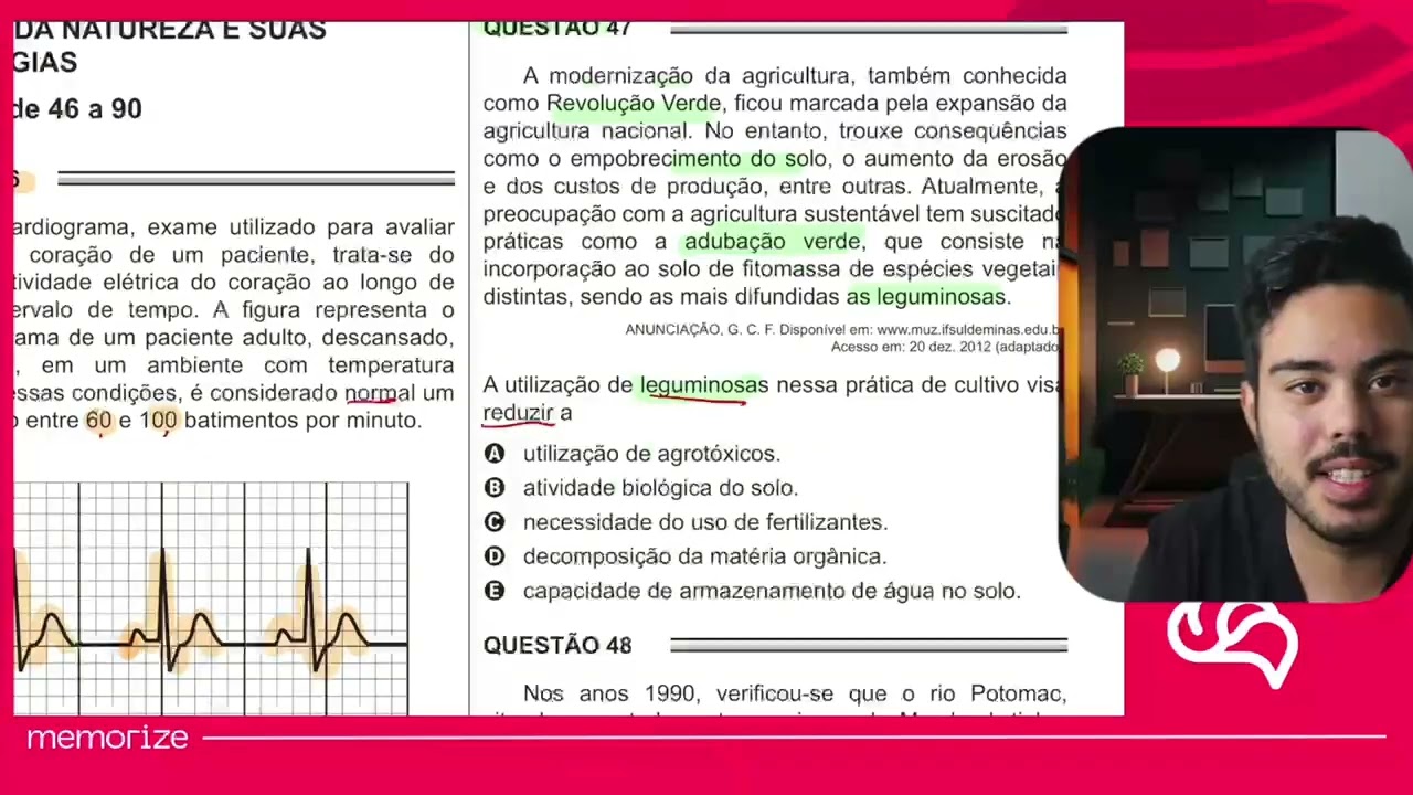 Resolução em Vídeo — Questão 47 ENEM 2016 PPL