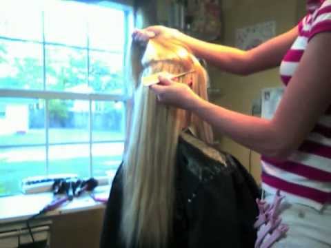 ~How to apply Fusion Hair Extensions!~by Brittany...