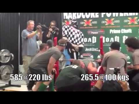 585@220 lb Raw Bench (265.5@100 kgs) - Adrian Larsen - All-Time WR