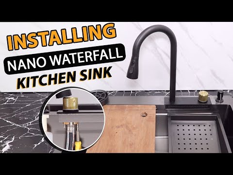 How to INSTALL Nano Waterfall Sink | Pull-Out Mixer Faucet | Ruhe Nano Kitchen Sink | Tips & Tricks