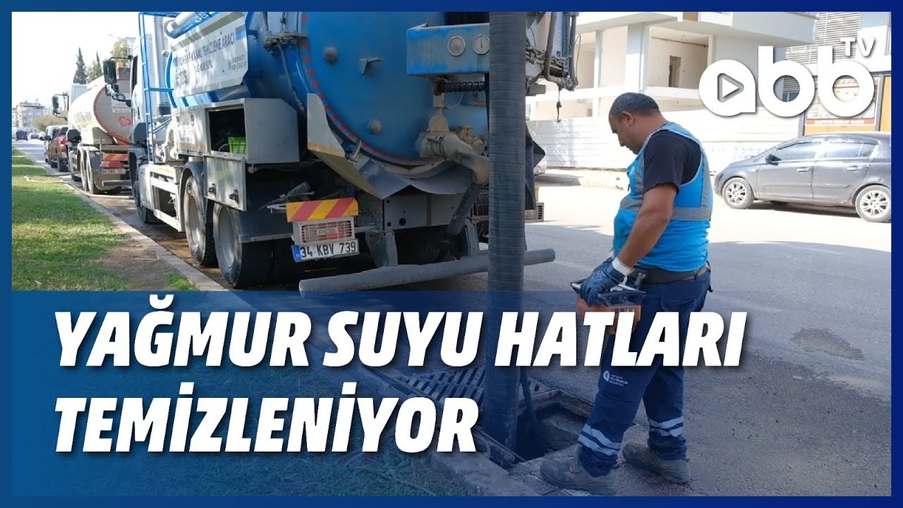 YAĞMUR SUYU HATLARI TEMİZLENİYOR