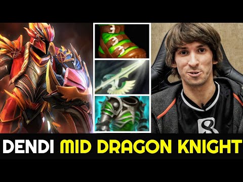 DENDI Mid Dragon Knight Spam Tanky Hero in Ranked 7.26 Dota 2
