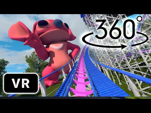 Stitch Roller Coaster: VR 360° POV Ride #LiloAndStitch #stich