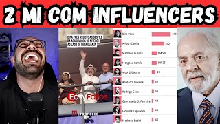 Lula torra 2 milhões com influencers e artistas. #4k #4kvideo