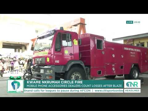 Kwame Nkrumah Circle Fire: Mobile Phone Accessories Dealers Count Heavy Losses