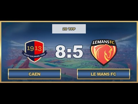 AFL. France. Ligue 1. Le Mans - Caen