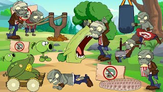 Pvz2 Fusion plants vs zombies animation   Ep4   PEASHOOTER HEROES vs ALL ZOMBIES   Who will win