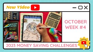 Budgeting Money Savings Challenges - October Week #4 - TracEy Monster Savings on Etsy & Payhip