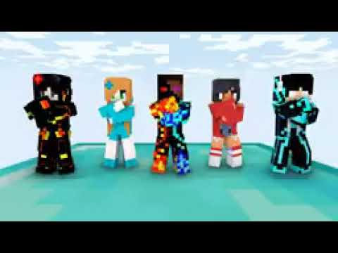 GANGNAM STYLE MONSTER SCHOOL ELEMENTAL FAMlLY HEROBRİNE ALEX SADAKO MİNECRAFT ANlMATlON