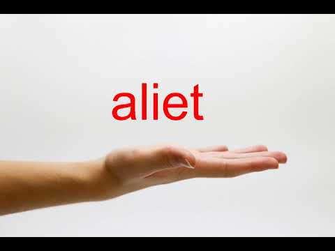How to Pronounce aliet - American English