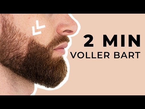 Voller Bart in 2 Min ● Bart voller machen