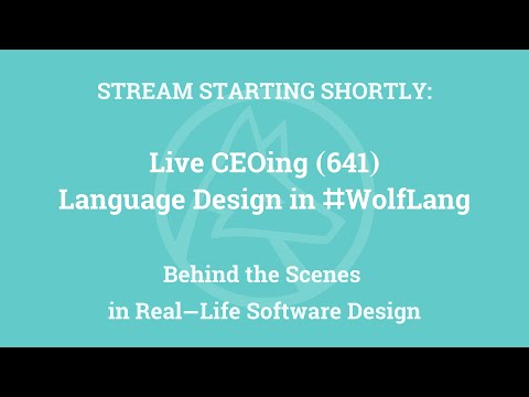 Live CEOing Ep 641: Language Design Review of Calculus and Algebra