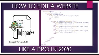 How to Edit your Website using Notepad++ HTML and CSS