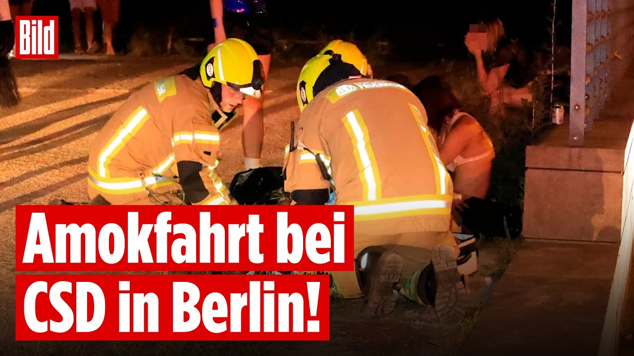 BERLIN: Ein Toter nach Amokfahrt bei CSD – Polizei fahndet nach Tatverdächtigen