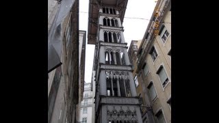 preview picture of video 'Santa Justa Lift   Elevador de Santa Justa Lisboa Lisbon Portugal'