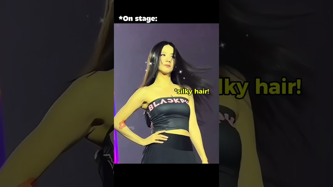 The difference between Lisa's hair & Jisoo's hair after the performance!!🤣🤣 #blackpink