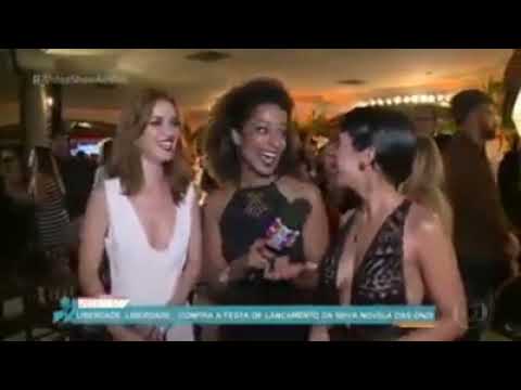 01/04/2016 Nathalia Dill no Video Show na festa de lançamento de Liberdade Liberdade