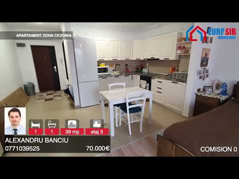 Apartament 1 camera de vanzare in Sibiu confort 1 zona Cedonia