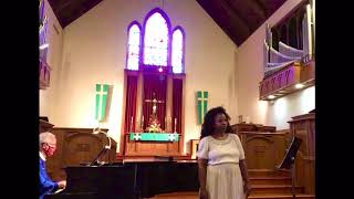 Dabney Ross Jones, Soprano Let us break bread together-Moses Hogan Dr. Thomas Strout, Piano