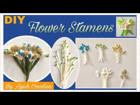 Flower stamen / DIY stamen making video/best homemade stamen