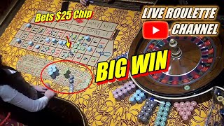 🔴 LIVE ROULETTE | 🔥 BIG WIN $25 Chips Bets Session In Vegas Casino 🎰 Exclusive ✅ 2023-03-31 Video Video