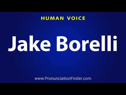 How To Pronounce Jake Borelli