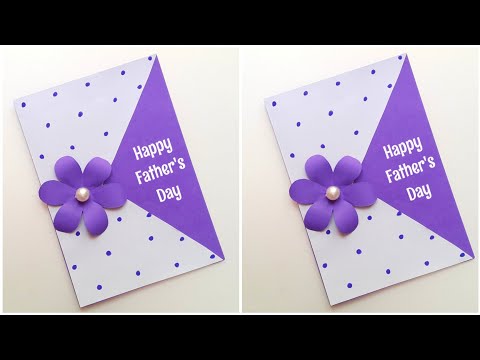 Easy Handmade Father's Day Greeting Card • how to make fathers day card • beautiful fathers day card