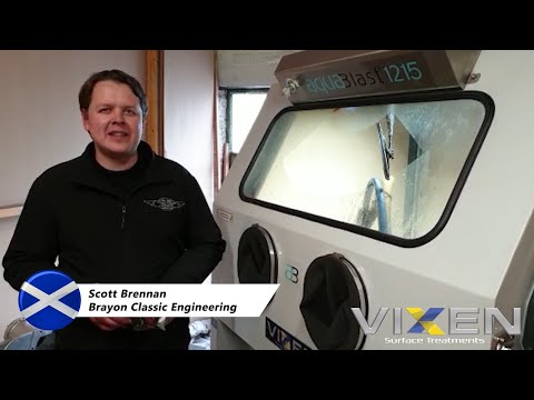 Brayon Classic Engineering in Scotland uses Vixen Aquablast®
