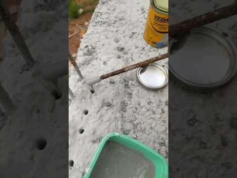 como colar o ferro para fazer um pilar?