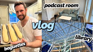 Vlog | Family Library Trip, A Disappointing Dinner, and Podcast Room Cleanup
