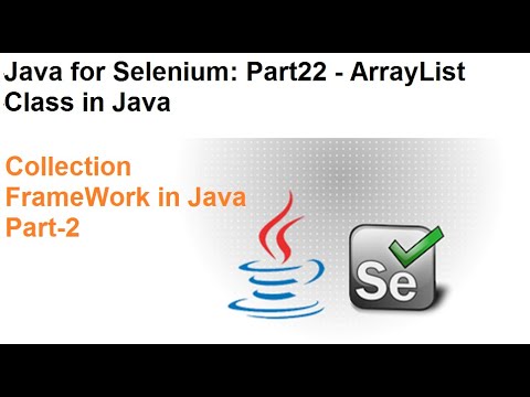 Java For Selenium Part22 What Is Arraylist In Java