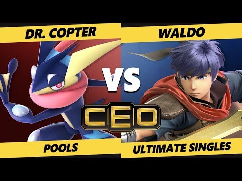 CEO 2019 SSBU - Waldo (Ike) Vs. Dr. Copter (Greninja) Smash Ultimate Tournament Pools