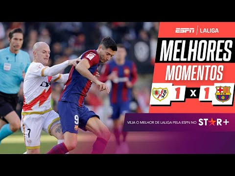 Gols e lances de Rayo Vallecano x Barcelona
