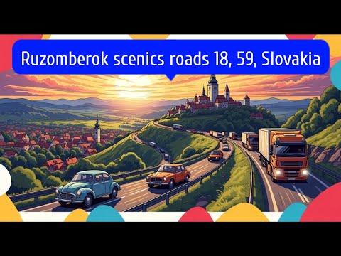 Scenic routes for truckers Ruzomberok road 18 And 59, Slovakia #travel #slovakia #slovakiaroads