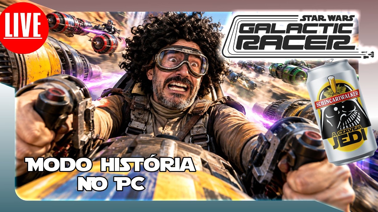🎮🚨🍺🍺 AO VIVO - Star Wars: Galactic Racer - MODO HISTÓRIA NO PC #starwarsgalacticracer