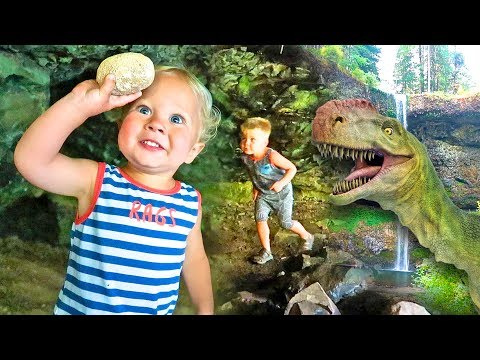 FINDING  REAL SURPRISE DINOSAUR EGGS! - Cave Exploration and Dino Dig! Video