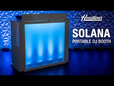 Headliner Solana Portable DJ Booth Black