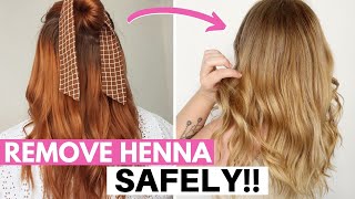 How to Remove Henna Naturally and SAFELY! - Tips from a Henna Expert!