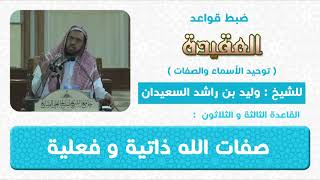 صورة القاعدة  الثالثة و الثلاثون(صفات الله ذاتية وفعلية )