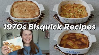 1970s BISQUICK RECIPES 🥧 trying Betty Crocker Recipes