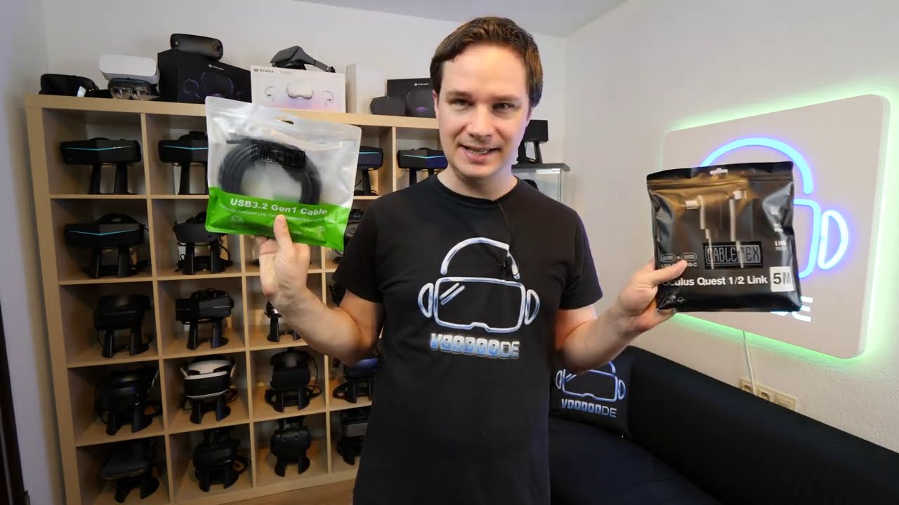 VoodooDE - Cabletex: Eine sehr gute Alternative zum originalen Oculus Link Kabel zur Hälfte vom Preis!