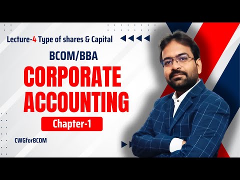 Corporate Accounting Chapter 1 Issue of Shares BCOM BBA Semester 2025 CWG for BCOM
